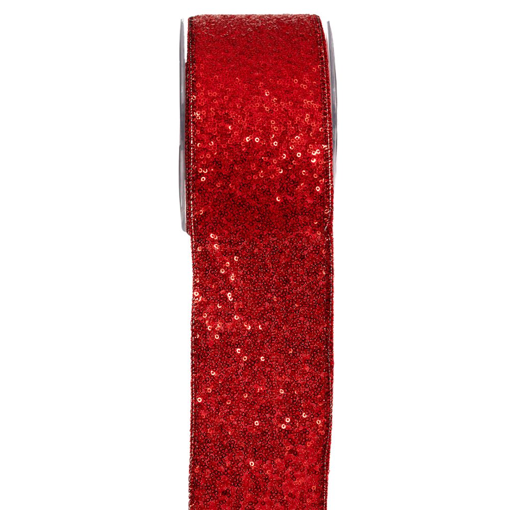 20044 ΚΟΡΔ.SHINY RINGS D.F LIBERTAND 6.7cmX4.5m ΚΟΚΚΙΝΟ