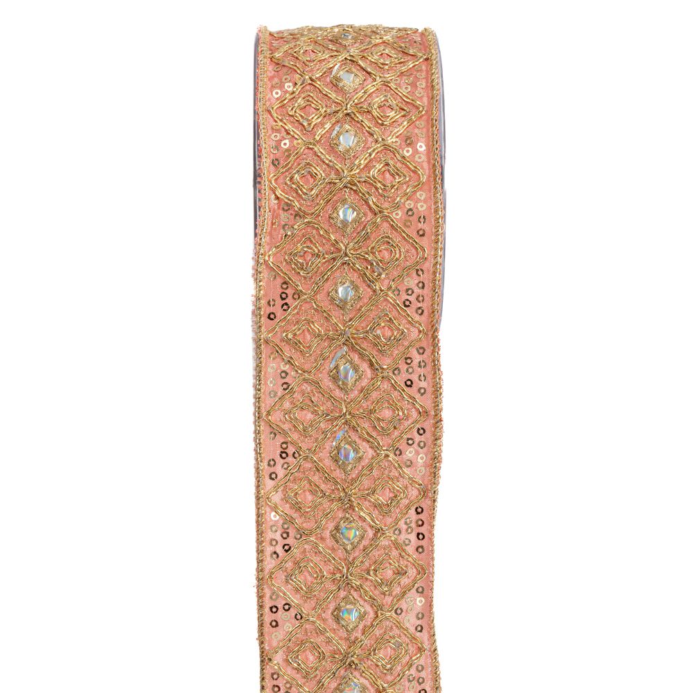 20063 ΚΟΡΔ.MAROCCAN 6.5cm x 4.5m ΦΥΣΙΚΟ-ΧΡΥΣΟ