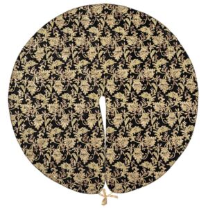 ΠΟΔΙΑ ΔΕΝΤΡΟΥ LUXURY ROSE  DF LONETA FOIL 120cmΦ ΜΑΥΡΟ ΧΡΥΣΟ