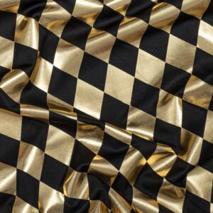 ΥΦΑΣΜΑ ARLECCHINO 140cm X 3m ΜΑΥΡΟ-ΧΡΥΣΟ