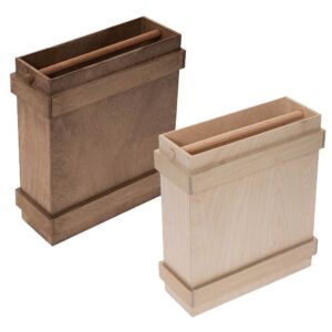 ΜΠΟΥΚ ΘΗΚΗ ΞΥΛΙΝΗ  3ΘΕΣΕΩΝ 27Χ10Χ34  ΜΕ ΧΕΡΟΥΛΙ