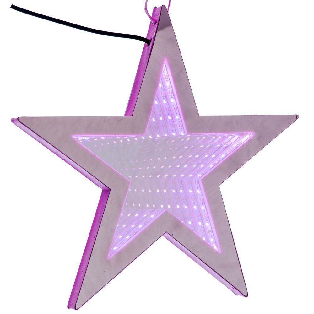 67297 ΑΣΤΕΡΙ 3D LED 67ΕΚ ΡΟΖ ΡΕΥΜΑΤΟΣ