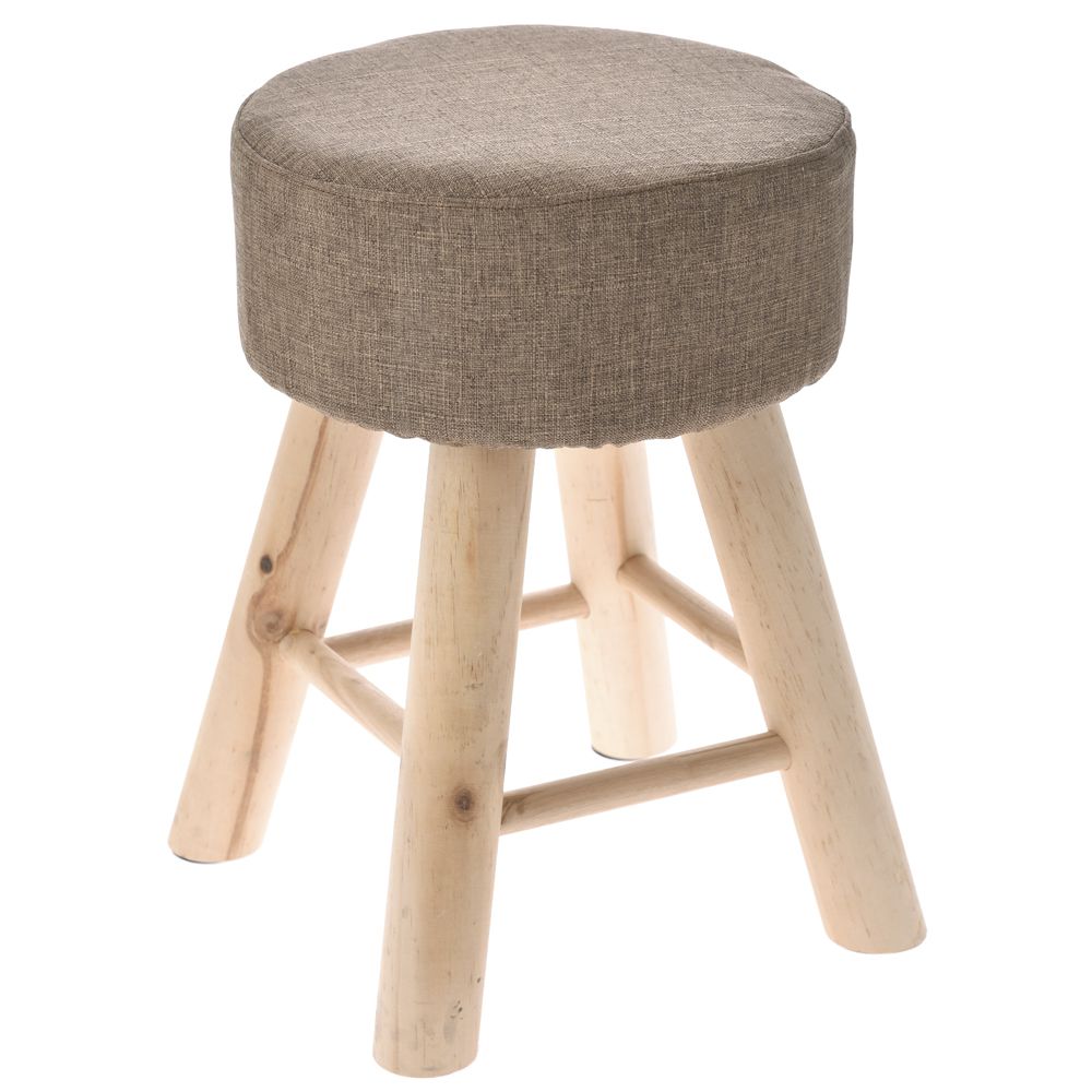 70504 ΣΚΑΜΠΩ ΚΑΦΕ ΣΚΟΥΡΟ Φ28Χ41 ΞΥΛΙΝΟ ΜΕ ΥΦΑΣΜΑ