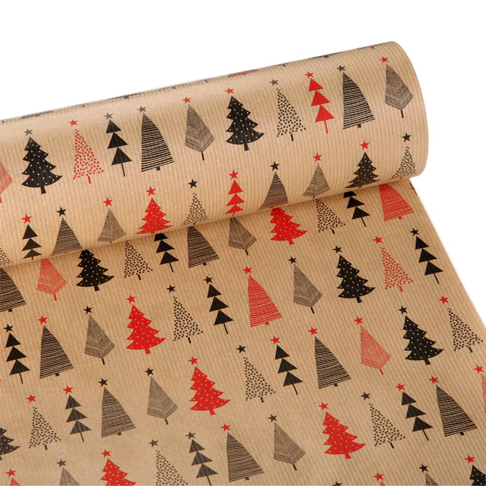 73652 CRAFT 60ΕΚΧ50ΜΕΤΡΑ ΧΑΡΤΙ ΠΕΡΙΤΥΛ ΜΑΥΡΟ ΚΟΚΚΙΝΟ MERRY CHRISTMAS