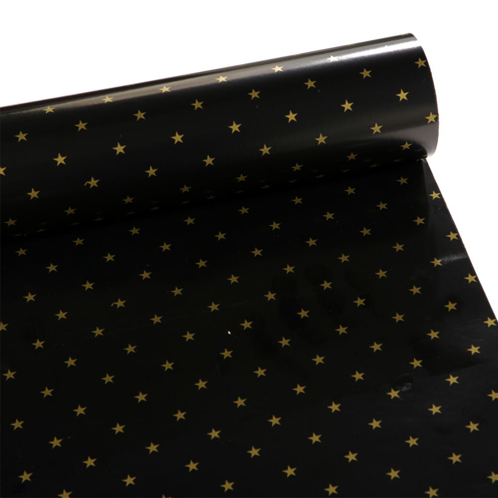 73660 ΧΑΡΤΙ 80ΕΚΧ50ΜΕΤΡΑ ΠΕΡΙΤΥΛ ΜΑΥΡΟ ΜΕ ΧΡΥΣΑ ΑΣΤΕΡΙΑ