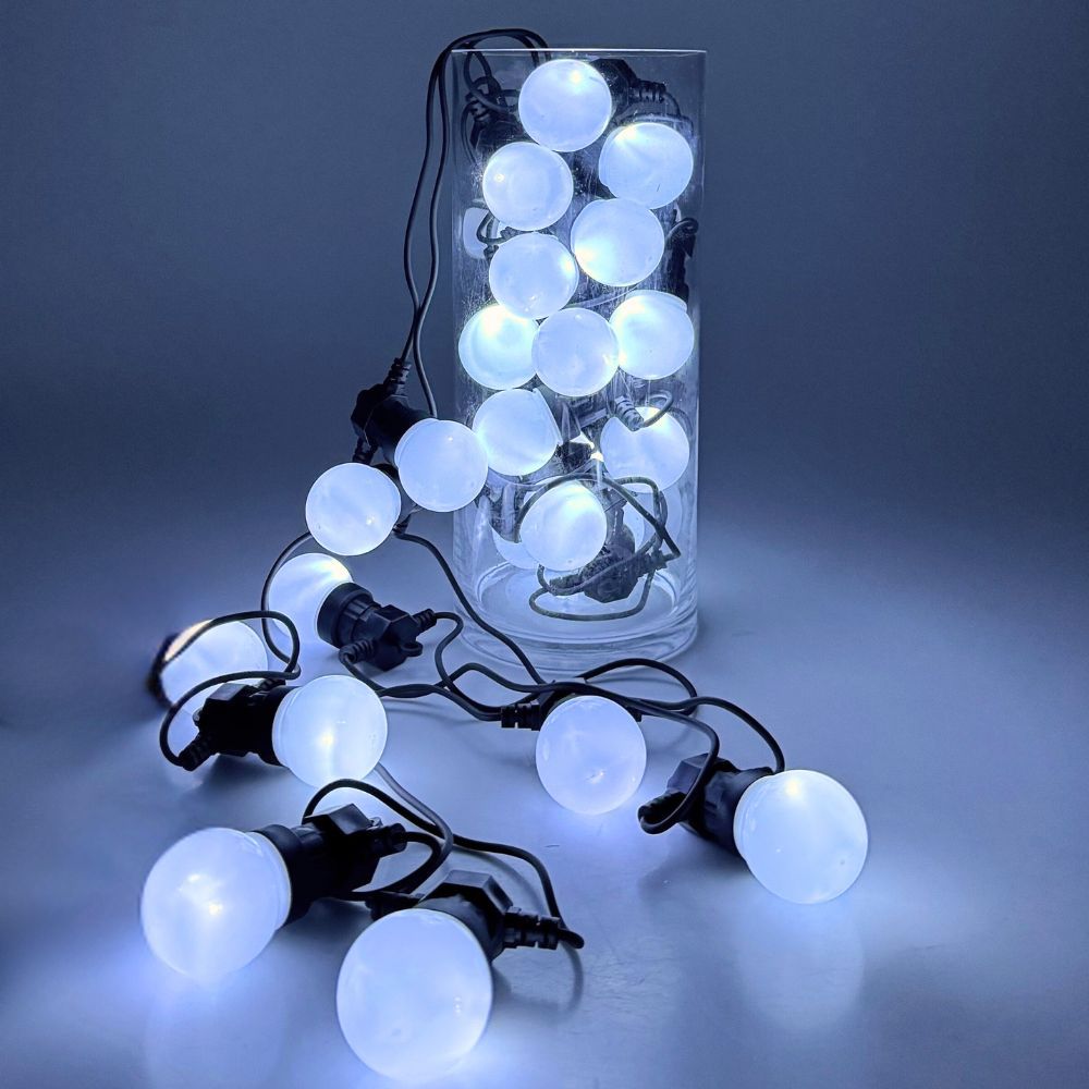 74785 ΛΑΜΠΑΚΙ ΚΗΠΟΥ ΛΕΥΚΟ ΜΕ 25 LED ΛΑΜΠΕΣ 10ΜΕΤΡΑ