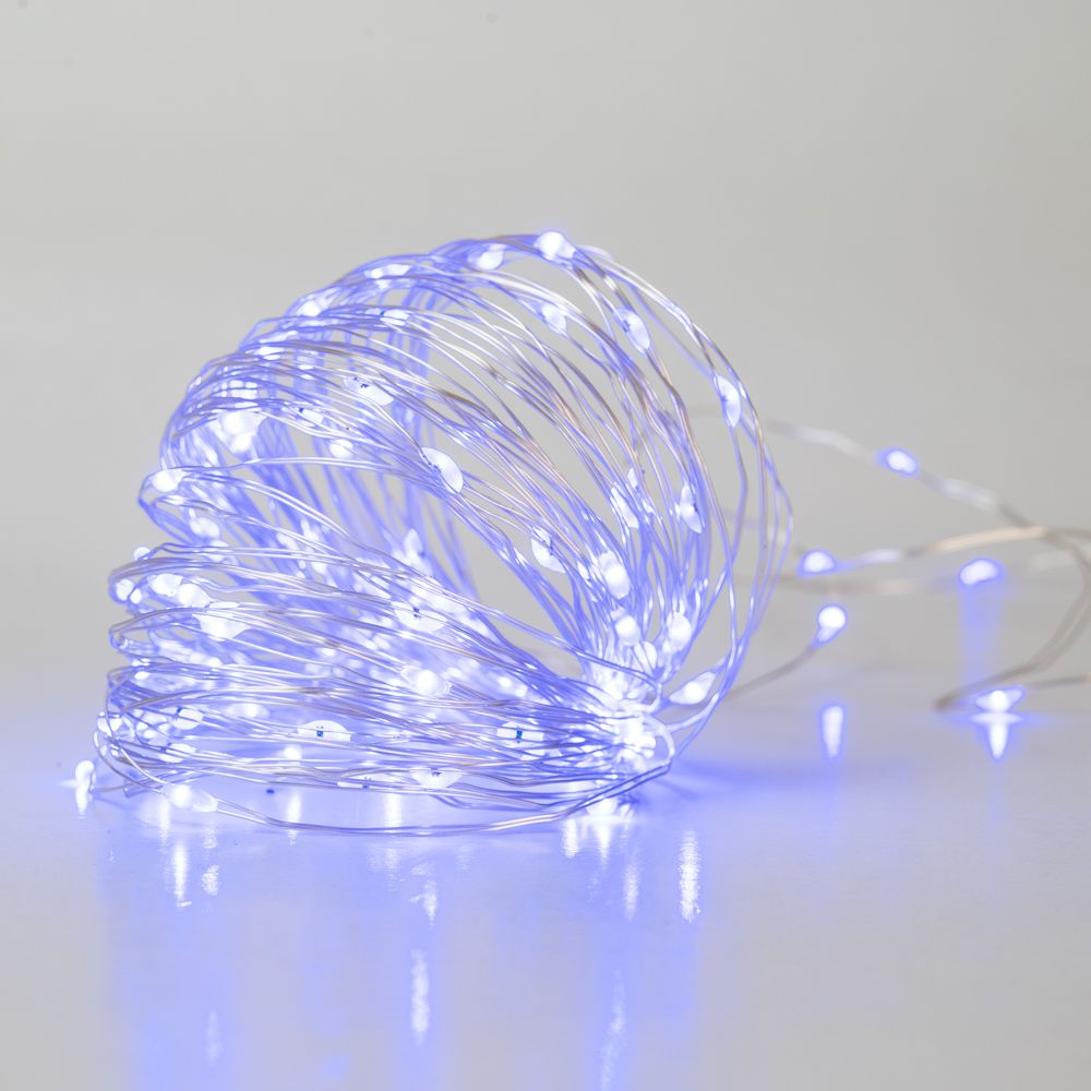 75039 50 MICROLED ΣΥΡΜΑ ΜΠΑΤΑΡΙΑΣ ΑΣΗΜΙ ΜΠΛΕ ΣΤΑΘΕΡΟ 2.5ΜΕΤΡΑ