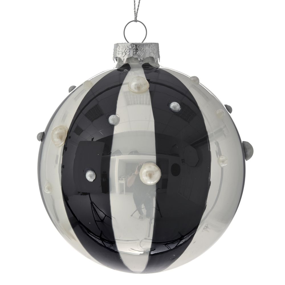 75164 ΛΕΥΚΗ ΜΑΥΡΗ ΡΙΓΕ ΓΥΑΛΙΝΗ ΜΠΑΛΛΑ 10ΕΚ ΣΕΤ 4 ΜΕ ΠΕΡΛΕΣ