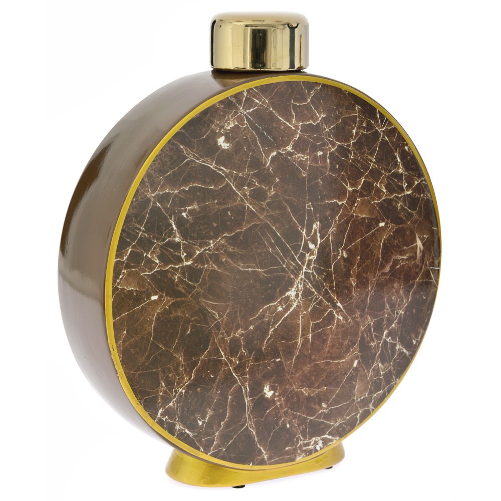 75763 ΚΕΡΑΜΙΚΟ ΒΑΖΟ ΜΕ ΚΑΠΑΚΙ ΧΡΥΣΟ 28X8X32