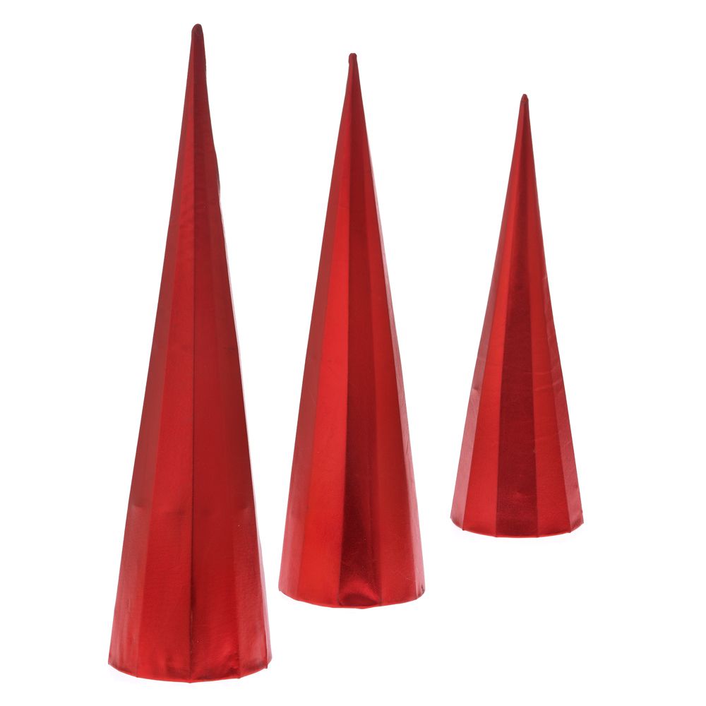 75802 ΚΟΚΚΙΝΟΣ ΥΦΑΣΜΑΤΙΝΟΣ ΚΩΝΟΣ ΣΕΤ 3 40ΕΚ-50ΕΚ-60ΕΚ