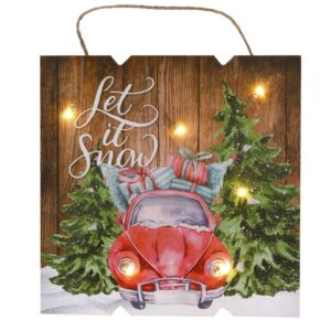 ΞΥΛΙΝΗ ΠΙΝΑΚΙΔΑ 24Χ2Χ24ΕΚ ΑΥΤΟΚΙΝΗΤΟ ΜΕ ΦΩΣ 12 LED