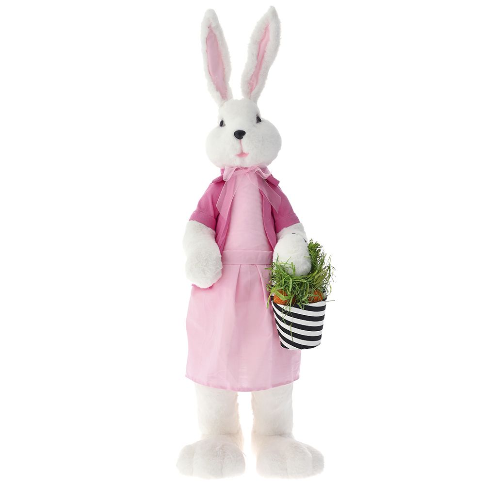 76726 ΛΑΓΟΥΔΙΝΑ ΜΕ ΡΟΖ ΥΦΑΣΜΑΤΙΝΟ ΦΟΡΕΜΑ 24x20x85EK