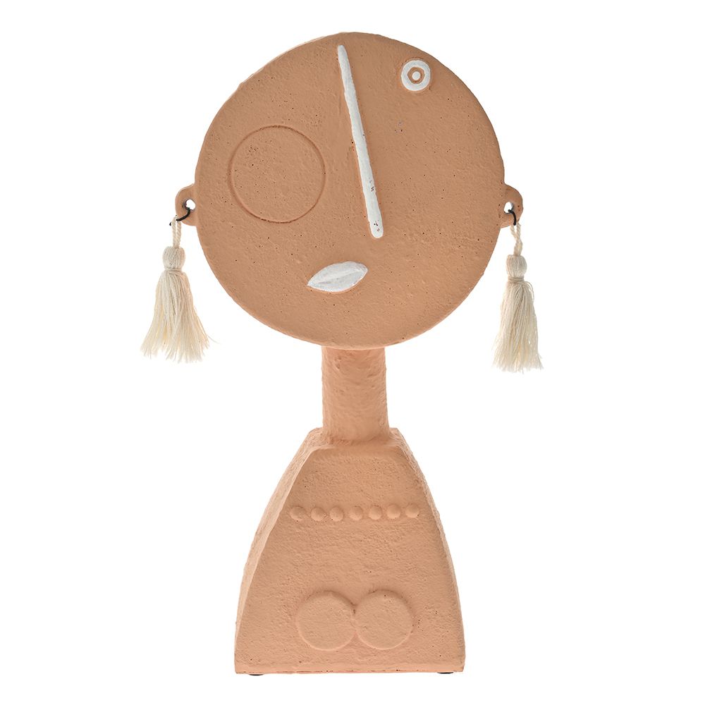 77076 ΡΟΖ ΚΕΡΑΜΙΚΟ ΔΙΑΚΟΣΜΗΤΙΚΟ ΠΡΟΣΩΠΟ 15x7.5x27.5EK