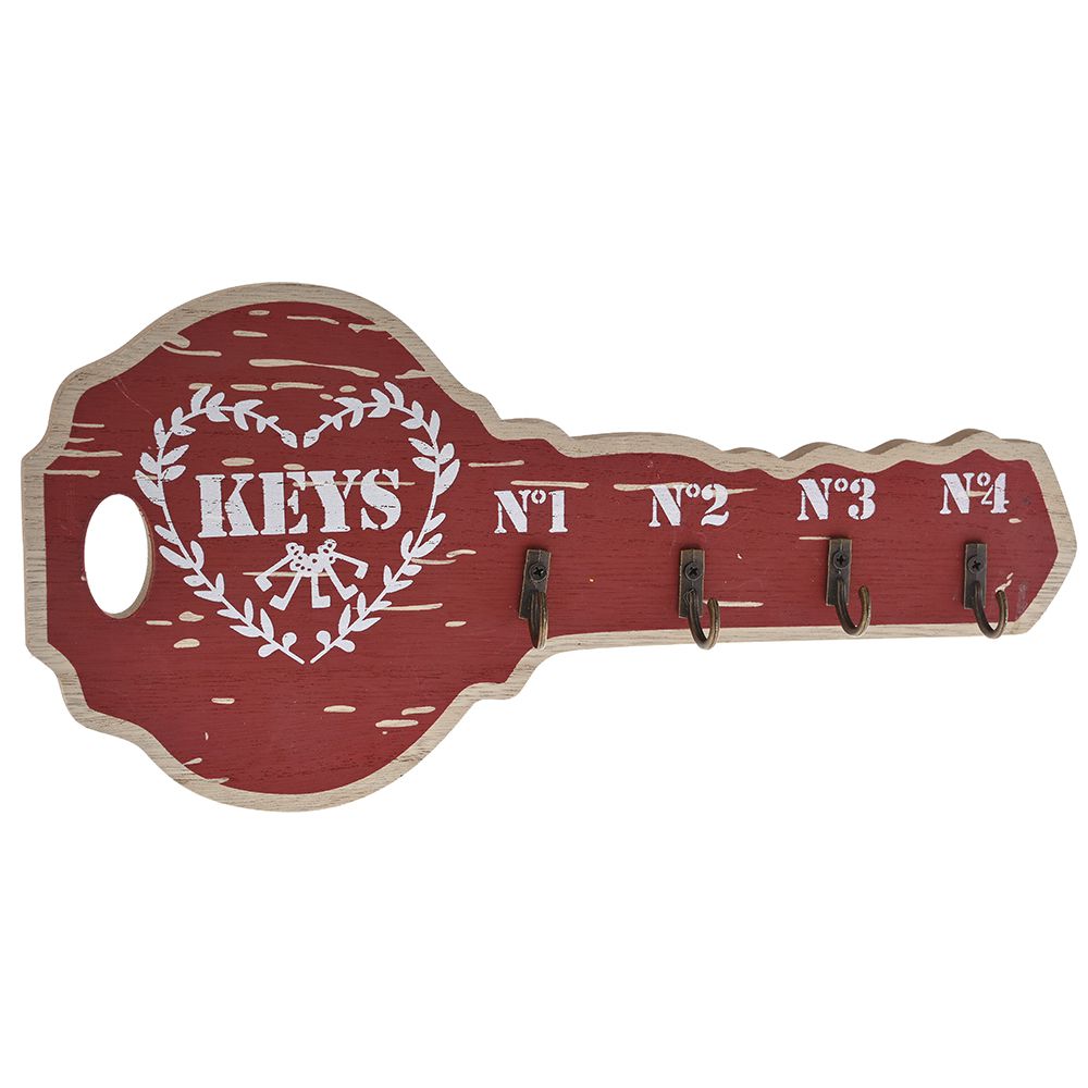 77533 ΞΥΛΙΝΗ ΚΛΕΙΔΟΘΗΚΗ ΚΟΚΚΙΝΟ ΚΛΕΙΔΙ 30Χ14 ΕΚ