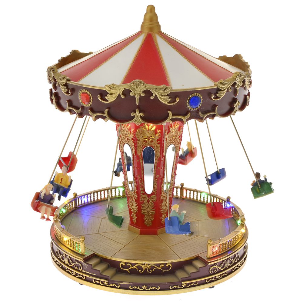 78589 ΧΡΙΣΤΟΥΓΕΝΝΙΑΤΙΚΟ ΚΑΡΟΥΖΕΛ ΜΕ ΦΩΣ ΜΟΥΣΙΚΗ ΚΑΙ ΚΙΝΗΣΗ 21Χ21Χ27ΕΚ ΜΠΑΤΑΡΙΑΣ