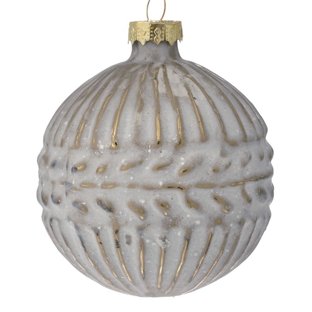 78693 ANTIKE ΛΕΥΚΗ ΧΡΥΣΗ ΓΥΑΛΙΝΗ ΜΠΑΛΑ 8 ΕΚ ΣΕΤ 6