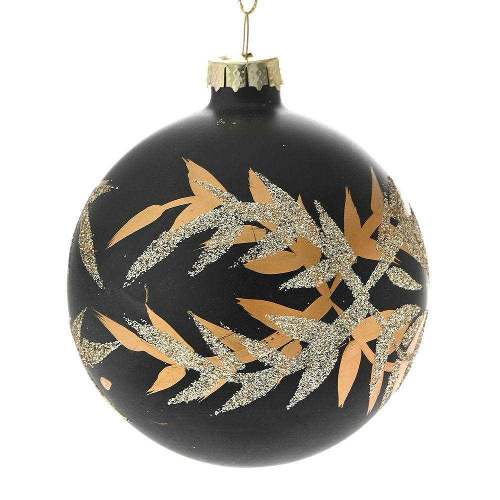 78750 ΜΑΥΡΗ ΜΑΤ ΓΥΑΛΙΝΗ ΜΠΑΛΑ ΜΕ ΧΡΥΣΑ ΦΥΛΛΑ 10ΕΚ ΣΕΤ 4