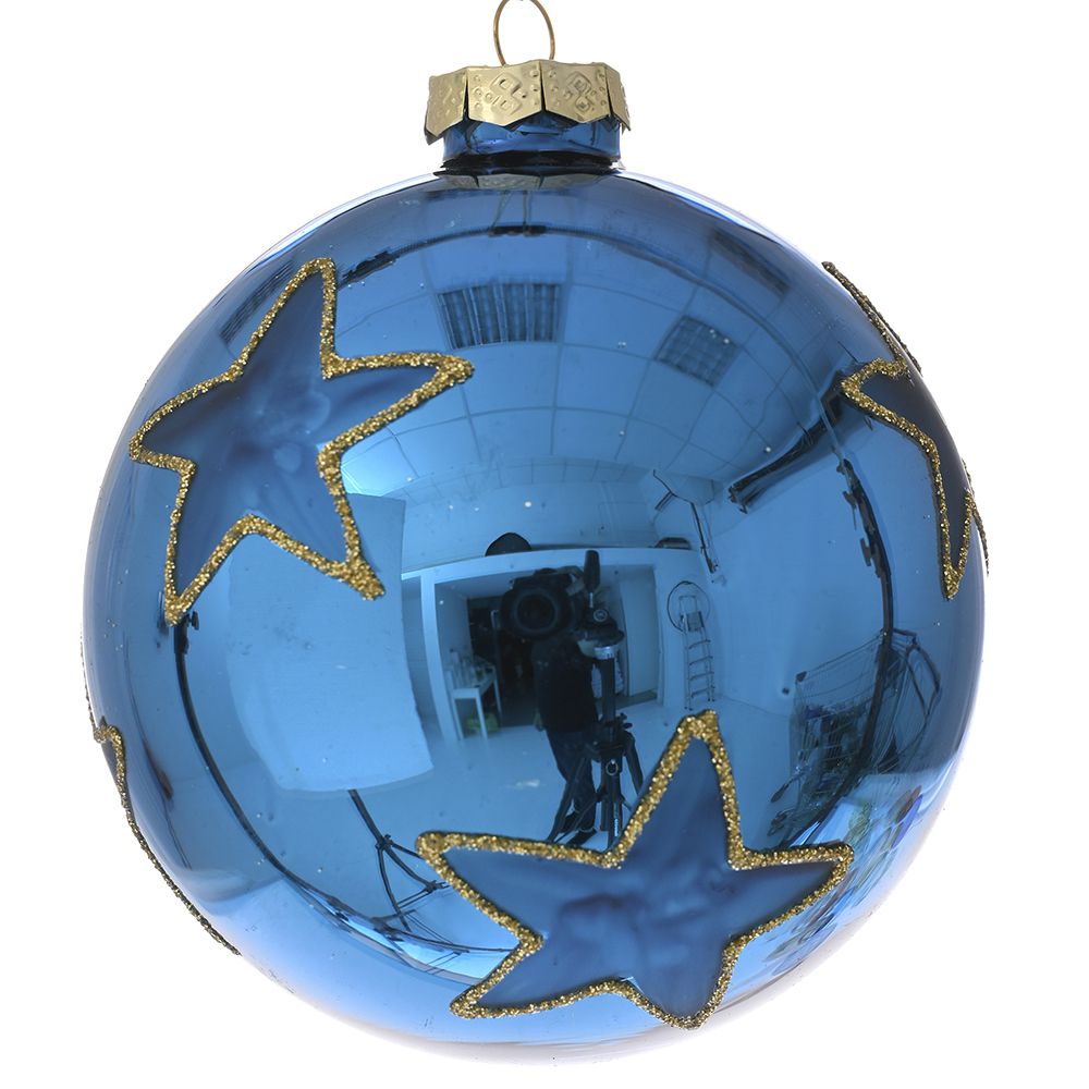 78786 ΜΠΛΕ ΓΥΑΛΙΣΤΕΡΗ ΓΥΑΛΙΝΗ ΜΠΑΛΑ ΜΕ ΑΣΤΕΡΙΑ 10ΕΚ ΣΕΤ 4