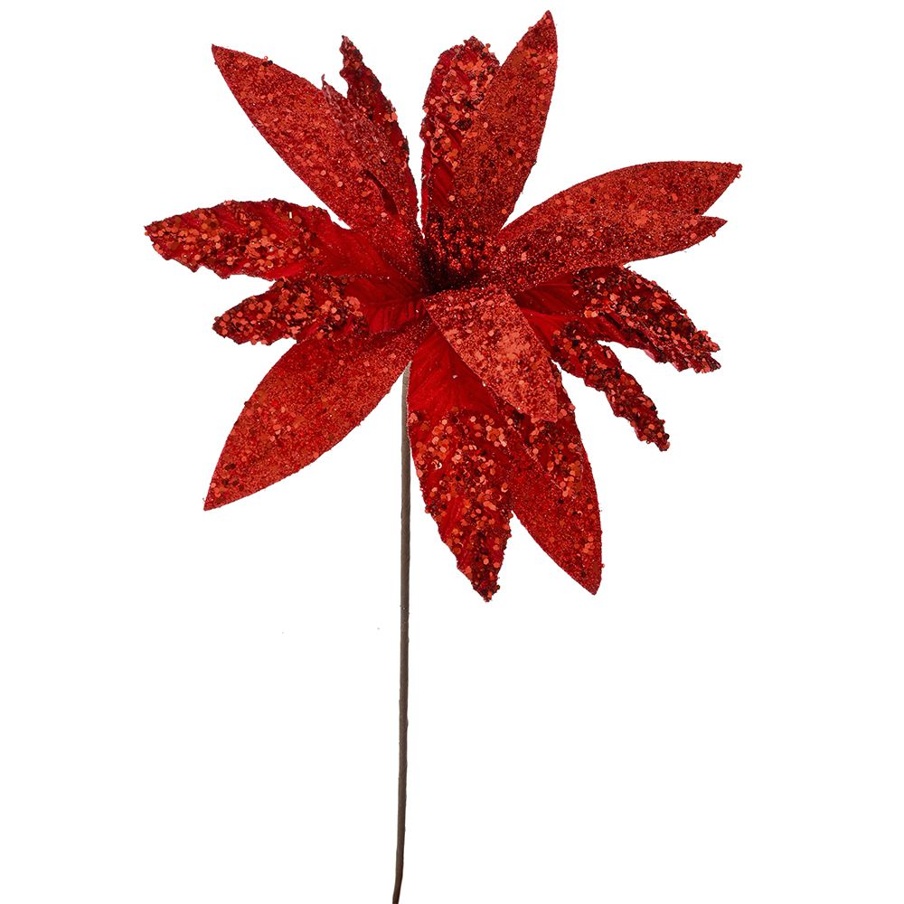 79192 ΑΛΕΞΑΝΔΡΙΝΟ ΚΟΚΚΙΝΟ ΚΛΑΔΙ ME GLITTER 32Χ55ΕΚ