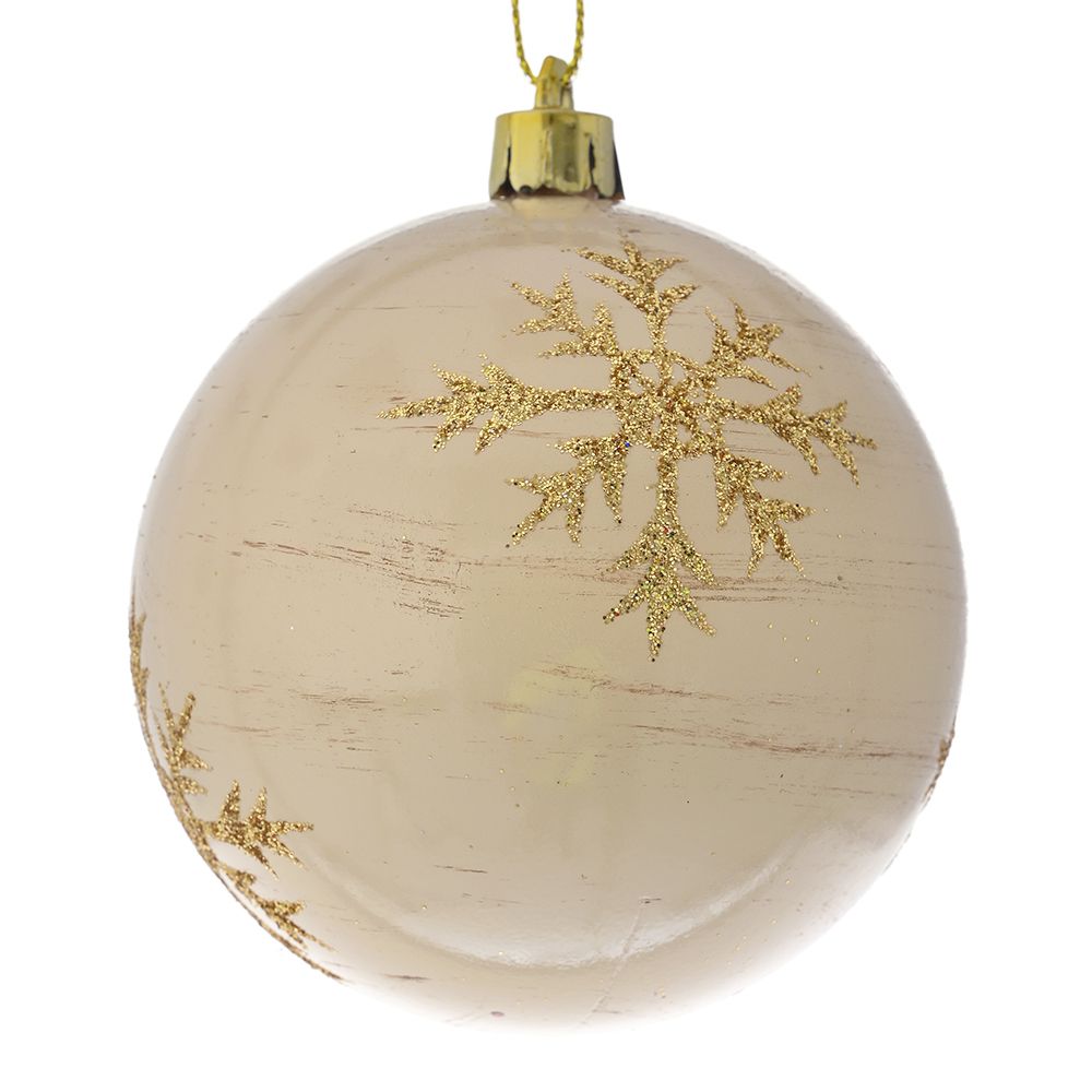 79433 ΚΡΕΜ ΜΕ GLITTER ΧΙΟΝΟΝΙΦΑΔΕΣ ΜΠΑΛΑ ΣΕΤ 6 8ΕΚ