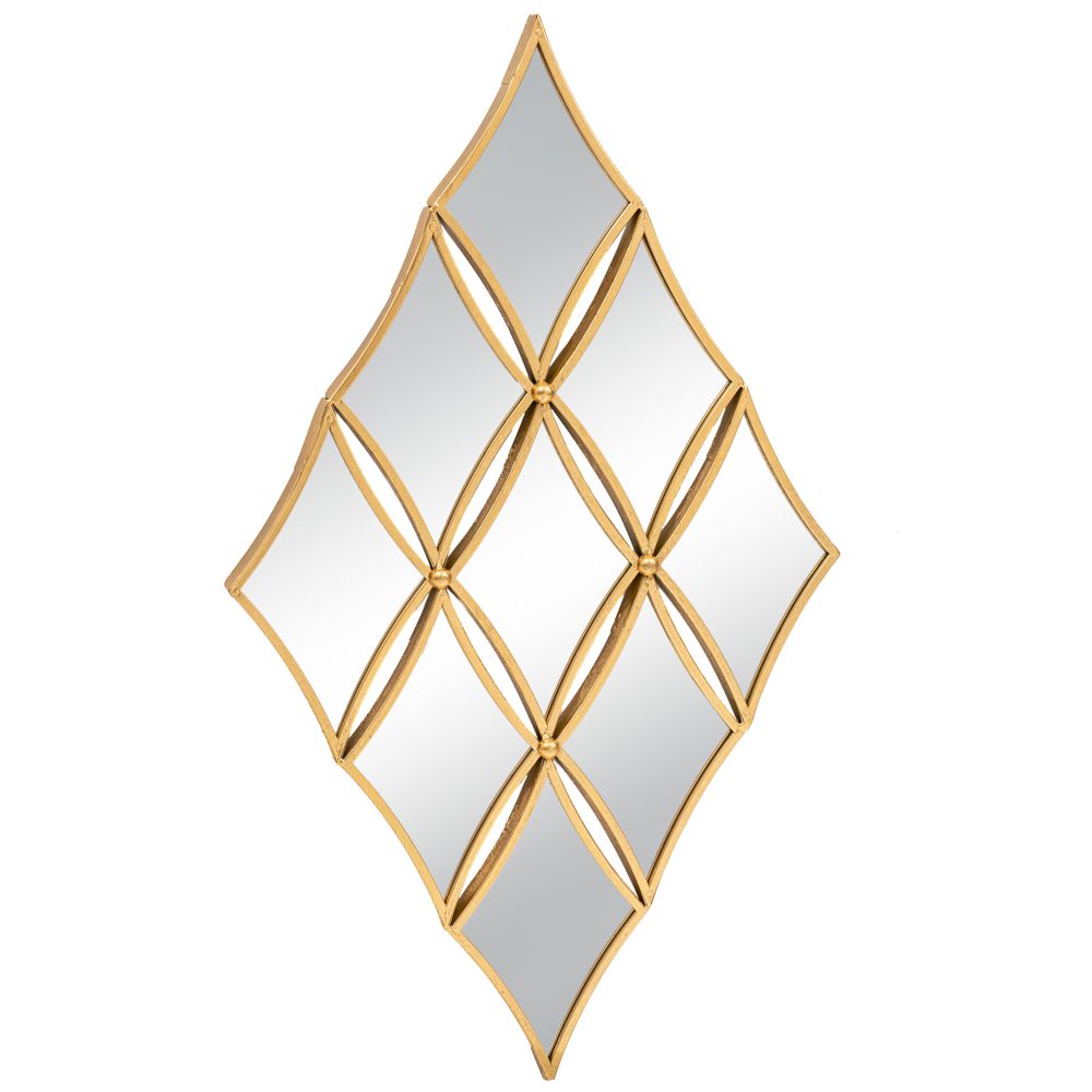 81242 ΧΡΥΣΟΣ ΜΕΤΑΛΛΙΚΟΣ ΚΑΘΡΕΦΤΗΣ ΜΕ ΡΟΜΒΟΥΣ 56Χ2Χ96ΕΚ