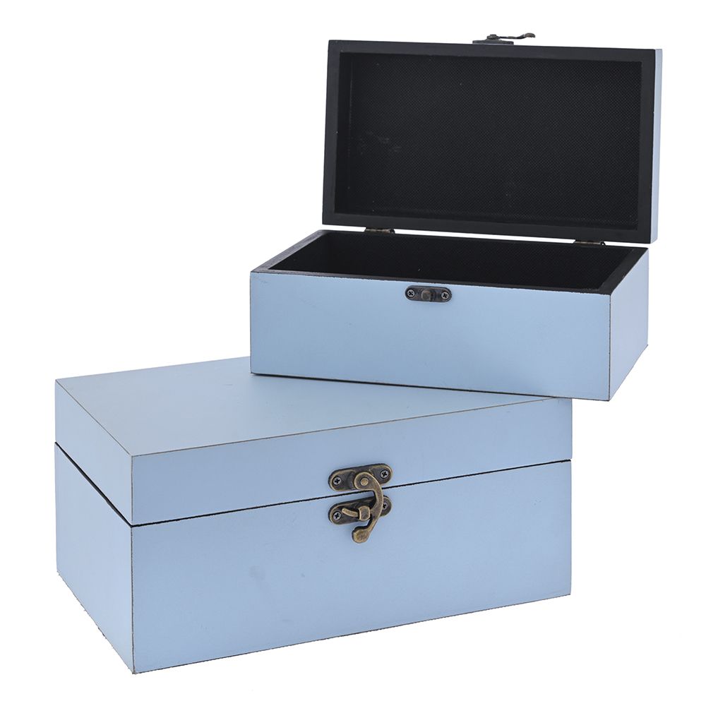 81327 ΓΑΛΑΖΙΟ ΚΟΥΤΙ ΑΠΟΘΗΚΕΥΣΗΣ ΣΕΤ 2 26x16x12.5ΕΚ 21.5x13x9.5ΕΚ