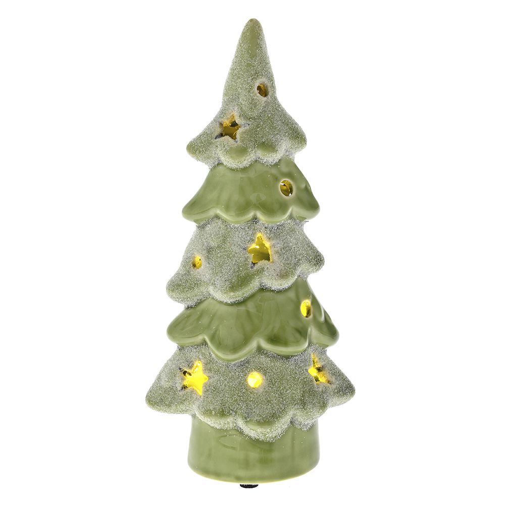 81560 ΠΡΑΣΙΝΟ ΚΕΡΑΜΙΚΟ ΔΕΝΤΡΟ ΜΕ ΦΩΣ 10Χ7Χ20ΕΚ