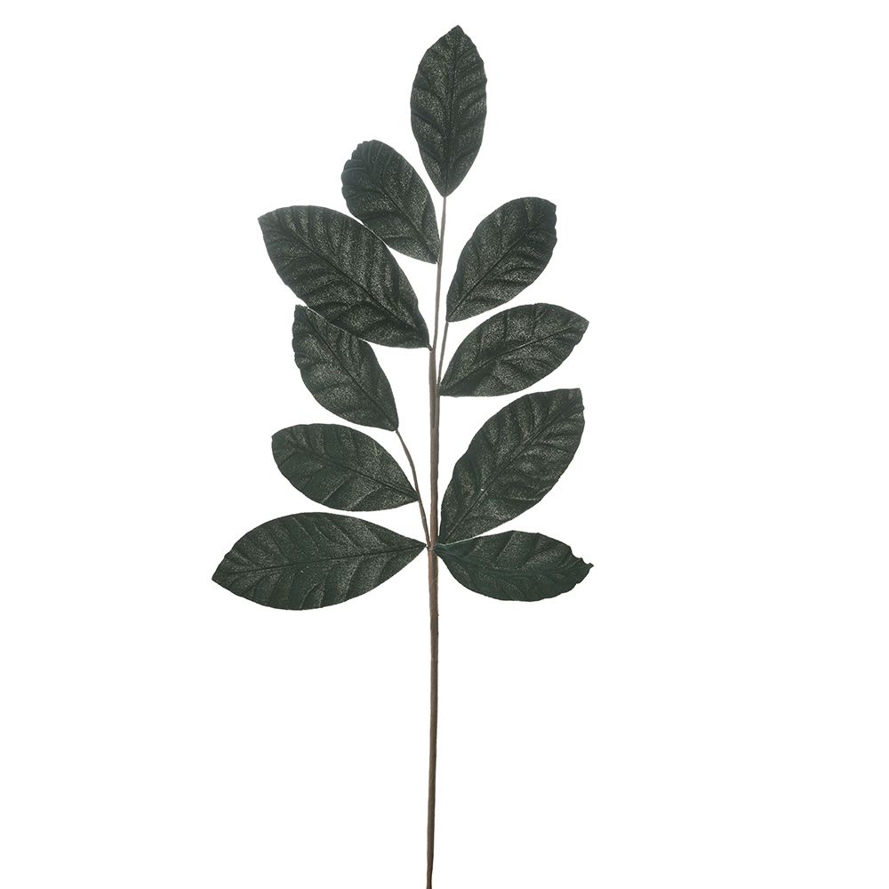 81695 ΠΡΑΣΙΝΟ ΒΕΛΟΥΔΟ GLITTER ΦΥΛΛΟ ΚΛΑΔΙ 65ΕΚ