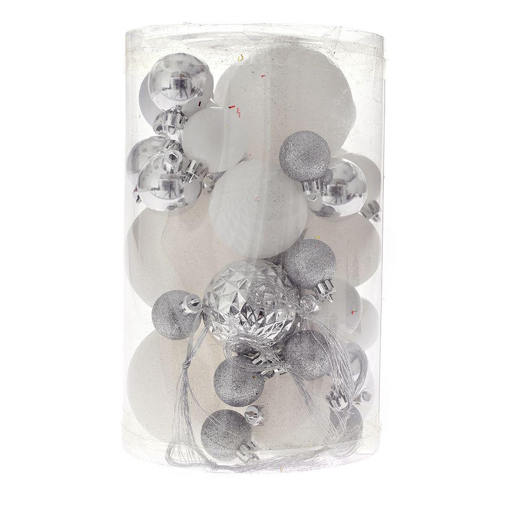 81724 ΑΣΗΜΙ ΑΣΠΡΕΣ ΠΛΑΣΤΙΚΕΣ ΜΠΑΛΕΣ ΣΕΤ 50 ΣΕ ΚΟΥΤΙ Φ16Χ26ΕΚ