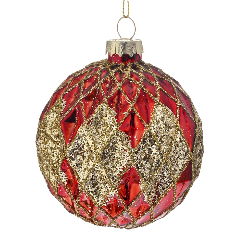 83219 ΚΟΚΚΙΝΗ ΧΡΥΣΗ ΜΠΑΛΑ ΓΥΑΛΙΝΗ 8ΕΚ ΣΕΤ 6