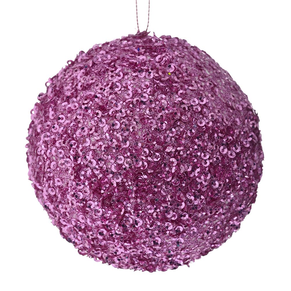 83521 ΡΟΖ GLITTER FOAM ΜΠΑΛΑ 12ΕΚ