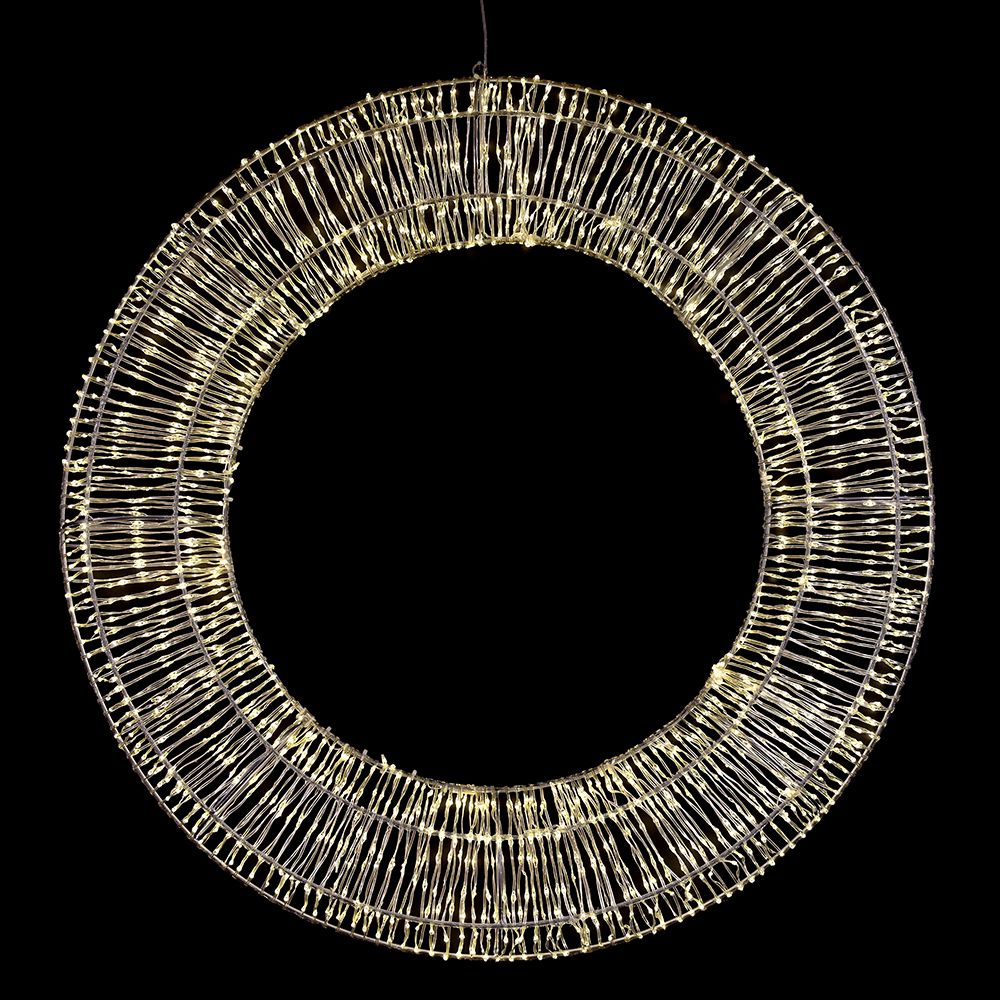 83794 ΣΤΕΦΑΝΙ ΚΡΕΜΑΣΤΟ Φ80Χ8 ΕΚ 1600 LED ΖΕΣΤΟ ΛΕΥΚΟ ΕΞΩΤΕΡΙΚΟΥ ΧΩΡΟΥ IP44