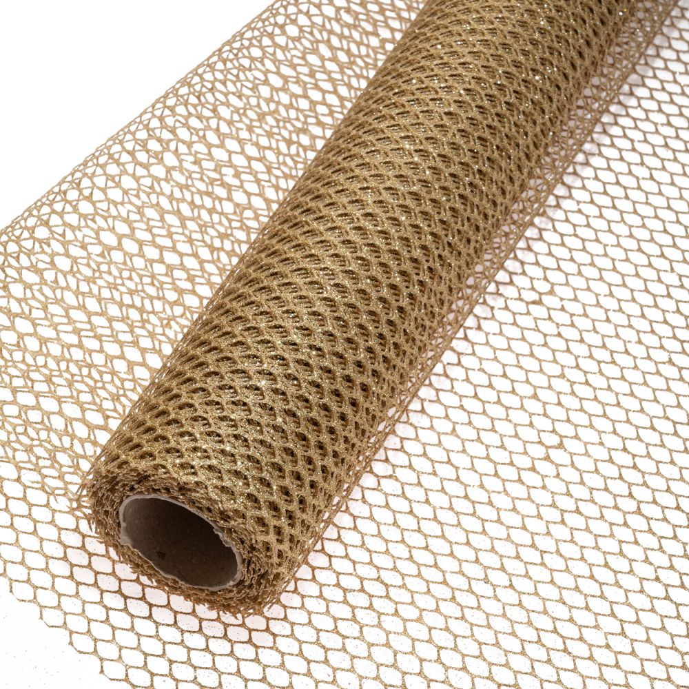 83923 ΥΦΑΣΜΑ GLITTER FENCE 50cmX5m ΧΡΥΣΟ