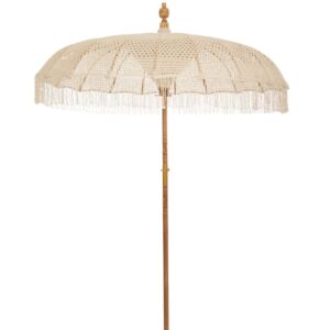 ΟΜΠΡΕΛΑ ΜΑΚΡΑΜΕ ΛΕΥΚΗ Φ185ΕΚ BALI (ΥΨΟΣ 170 260 ΕΣΩΤΕΡΙΚΟ 210ΕΚ.)