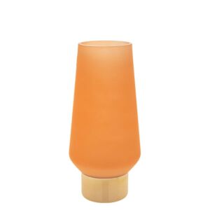 ΠΟΡΤΟΚΑΛΙ ΓΥΑΛΙΝΟ ΒΑΖΟ ΜΕ ΧΡΥΣΗ ΒΑΣΗ Φ11Χ35ΕΚ