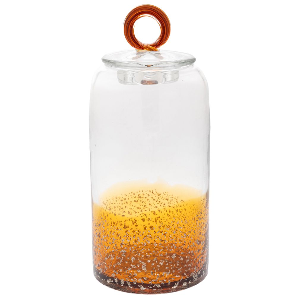 85035 ΓΥΑΛΙΝΟ ΔΙΑΦΑΝΟ-ΚΑΦΕ ΒΑΖΟ ΜΕ ΚΑΠΑΚΙ Φ12Χ28.5ΕΚ