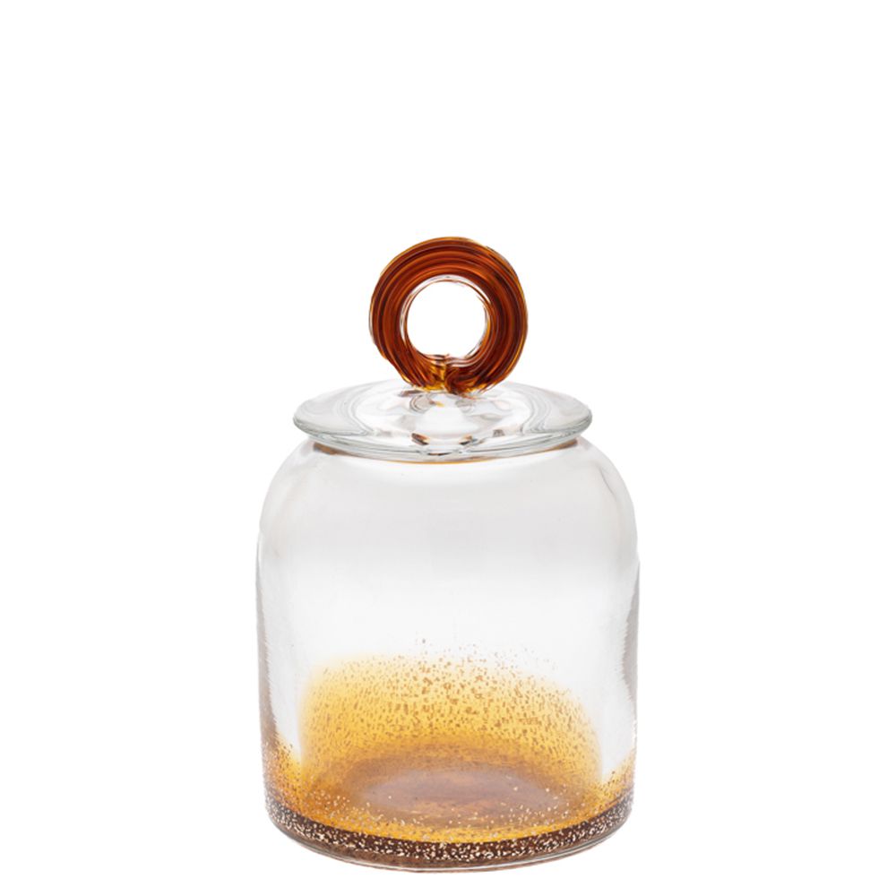 85037 ΓΥΑΛΙΝΟ ΔΙΑΦΑΝΟ-ΚΑΦΕ ΒΑΖΟ ΜΕ ΚΑΠΑΚΙ Φ12Χ18.5ΕΚ