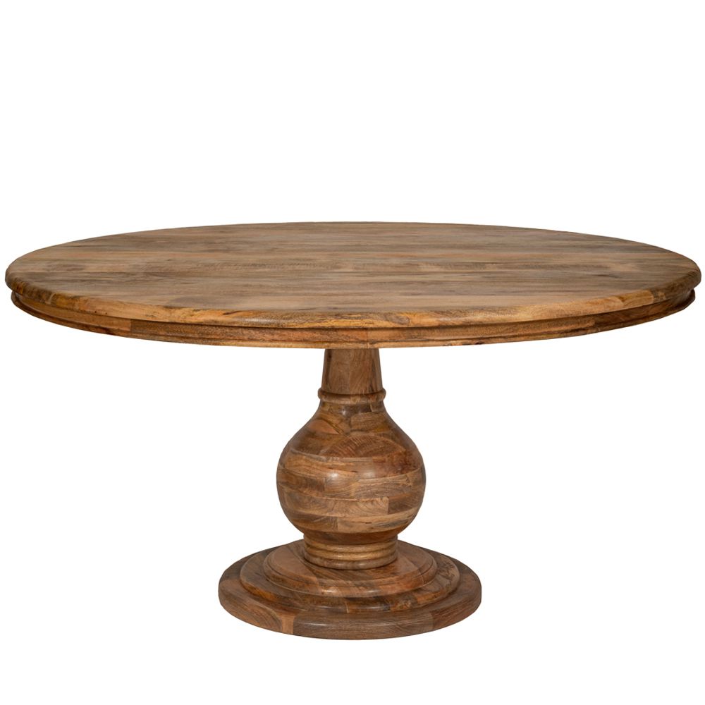 85257 ΤΡΑΠΕΖΙ ΡΟΤΟΝΤΑ 152x152x78EK ΚΑΦΕ ΞΥΛΙΝΟ ΣΤΡΟΓΓΥΛΟ