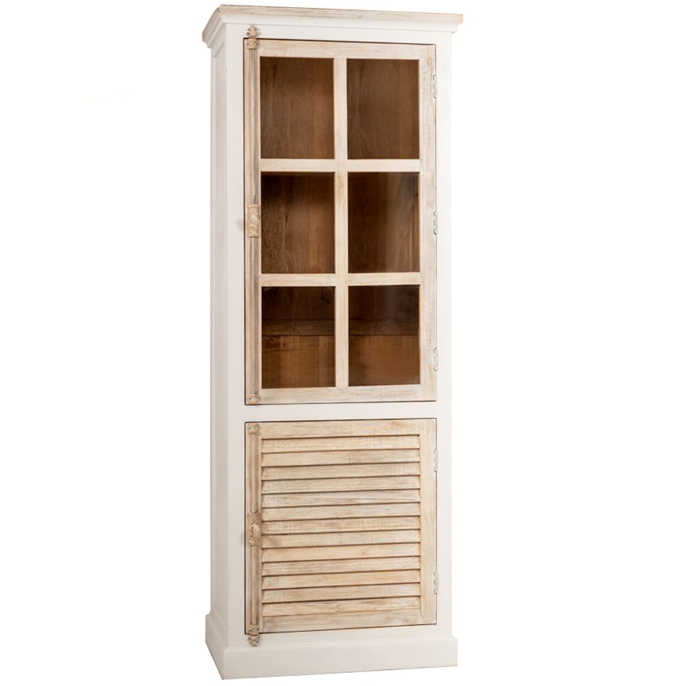 85264 ΞΥΛΙΝΗ ΜΟΝΗ ΡΑΦΙΕΡΑ ΜΕ ΓΥΑΛΙ 75x45x200EK