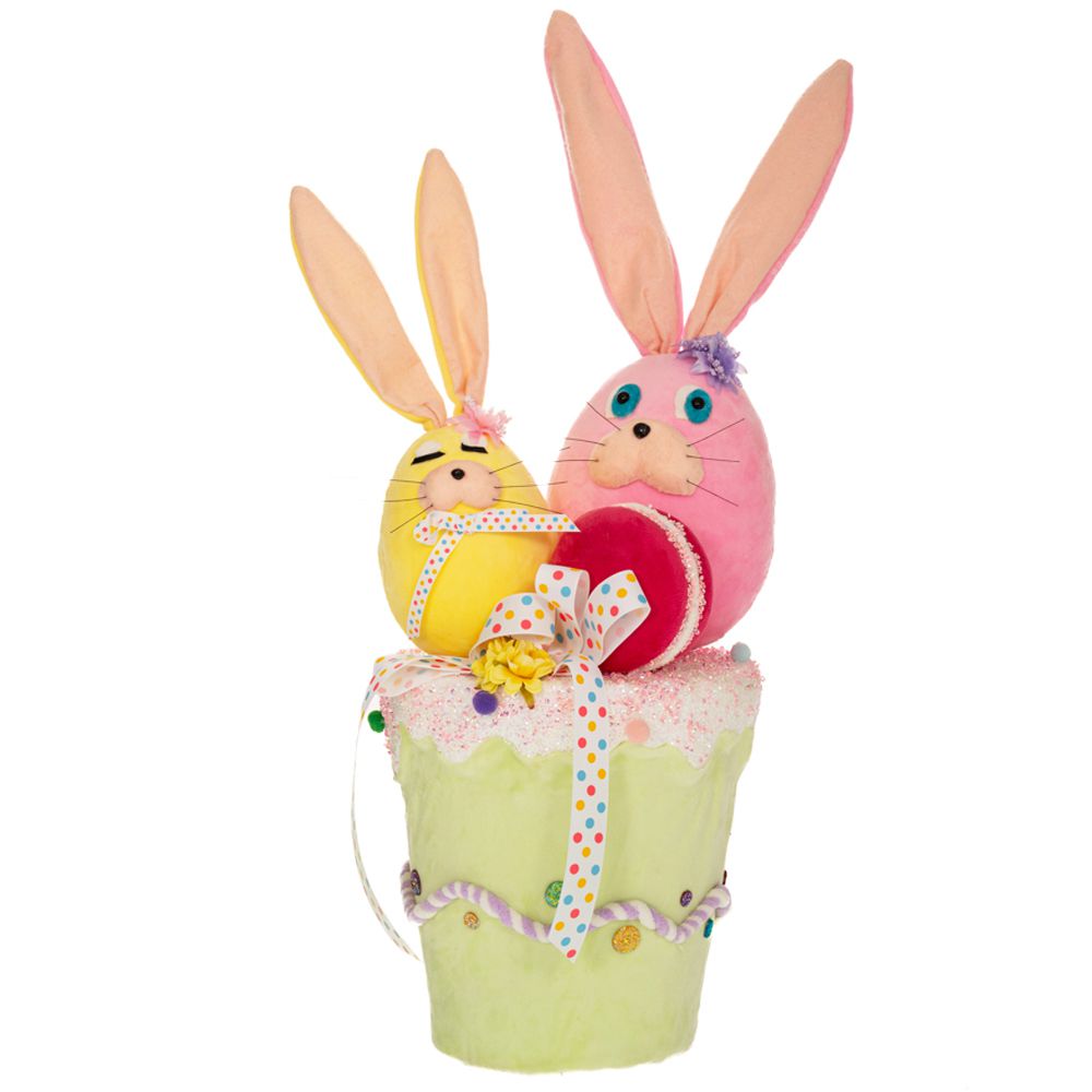 85301 ΠΡΑΣΙΝΟ ΥΦΑΣΜΑΤΙΝΟ ΚΑΛΑΘΙ ΜΕ ΠΟΛΥΧΡΩΜΑ ΜΕ 2 ΛΑΓΟΥΔΑΚΙΑ 22Χ24Χ60ΕΚ ΜΕ (macaron)