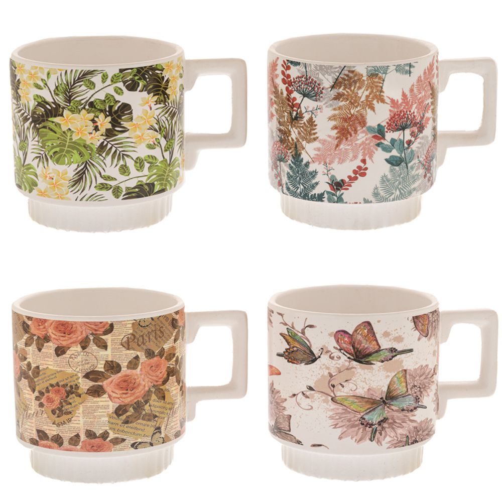 85371 ΚΑΣΠΩ ΚΟΥΠΑ ΚΕΡΑΜΙΚΟ 15εκ Φ11 Χ11ΕΚ.ΥΨΟΣ ΣΕ 4 ΧΡΩΜΑΤΑ ΜΕ ΧΕΡΑΚΙ