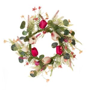 ΣΤΕΦΑΝΙ ΡΟΖ ΚΑΙ ΛΕΥΚΕΣ ΤΟΥΛΙΠΕΣ 50ΕΚ