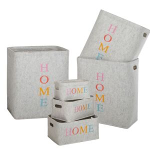 ΣΕΤ 6 ΓΚΡΙ ΤΣΟΧΙΝΑ ΔΙΑΦ.ΧΡΗΣΕΩΝ 48Χ35Χ55 43Χ31Χ50 38Χ26Χ45 38Χ28Χ18 33Χ24Χ16 28Χ18Χ14