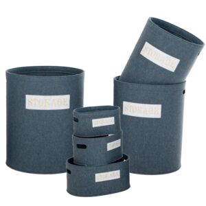 ΣΕΤ 6 ΑΝΘΡΑΚΙ ΤΣΟΧΙΝΟ ΣΤΡΟΓΓΥΛΟ ΔΙΑΦ.ΧΡΗΣΕΩΝ 46Χ55 41Χ50 34Χ45