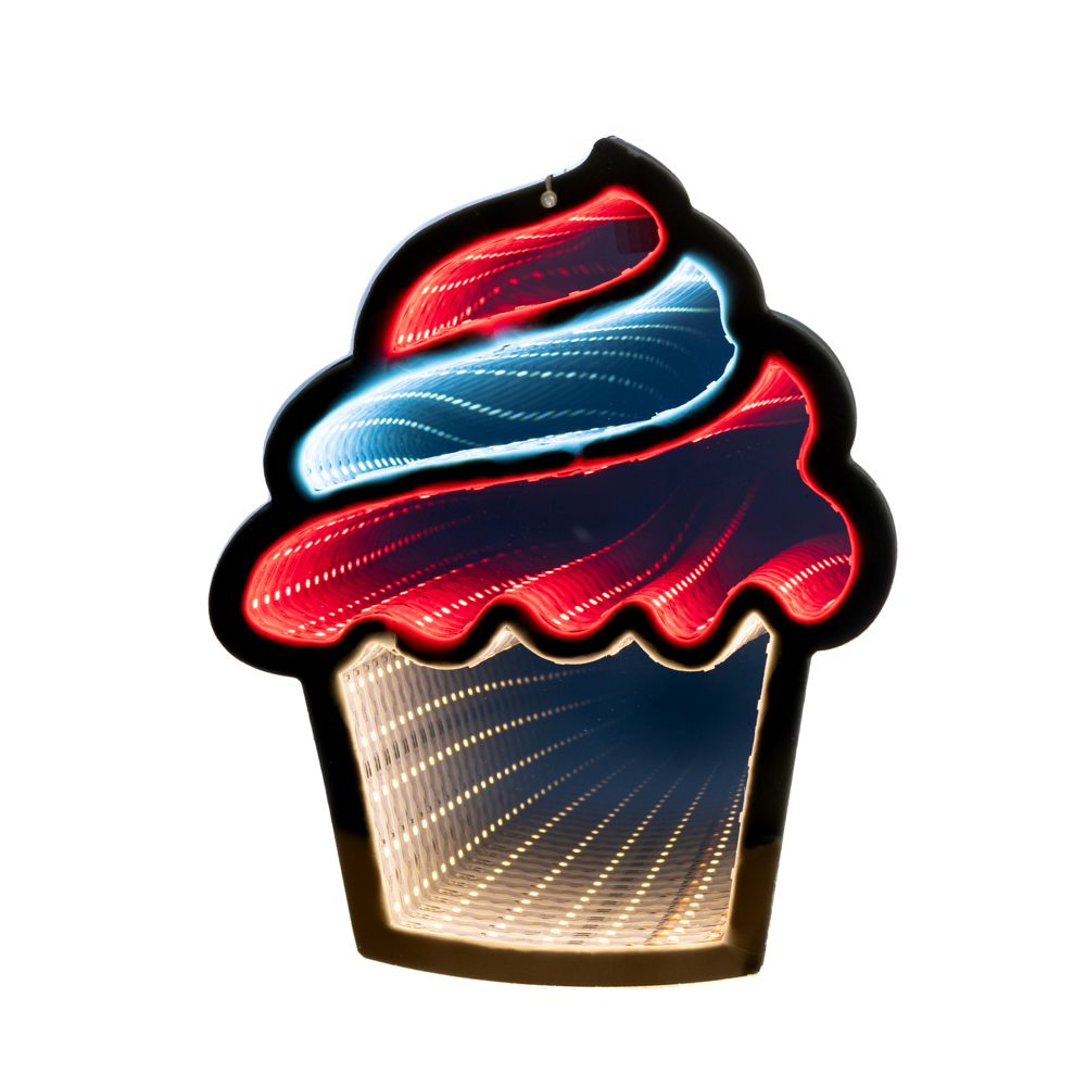 85894 INFINITY ΦΩΤΙΖΟΜΕΝΟ ΚΡΕΜΑΣΤΟ CUPCAKE 22Χ25ΕΚ ΔΙΠΛΗΣ ΟΨΗΣ