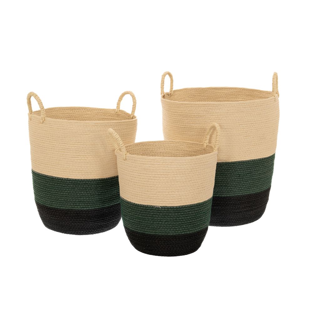 85966 ΣΕΤ 3 ΤΡΙΧΡΩΜΟ ΒΑΜΒΑΚΕΡΟ ΚΑΛΑΘΙ ΜΕ ΧΕΡΟΥΛΙΑ 40Χ45 35Χ38 30Χ31ΕΚ