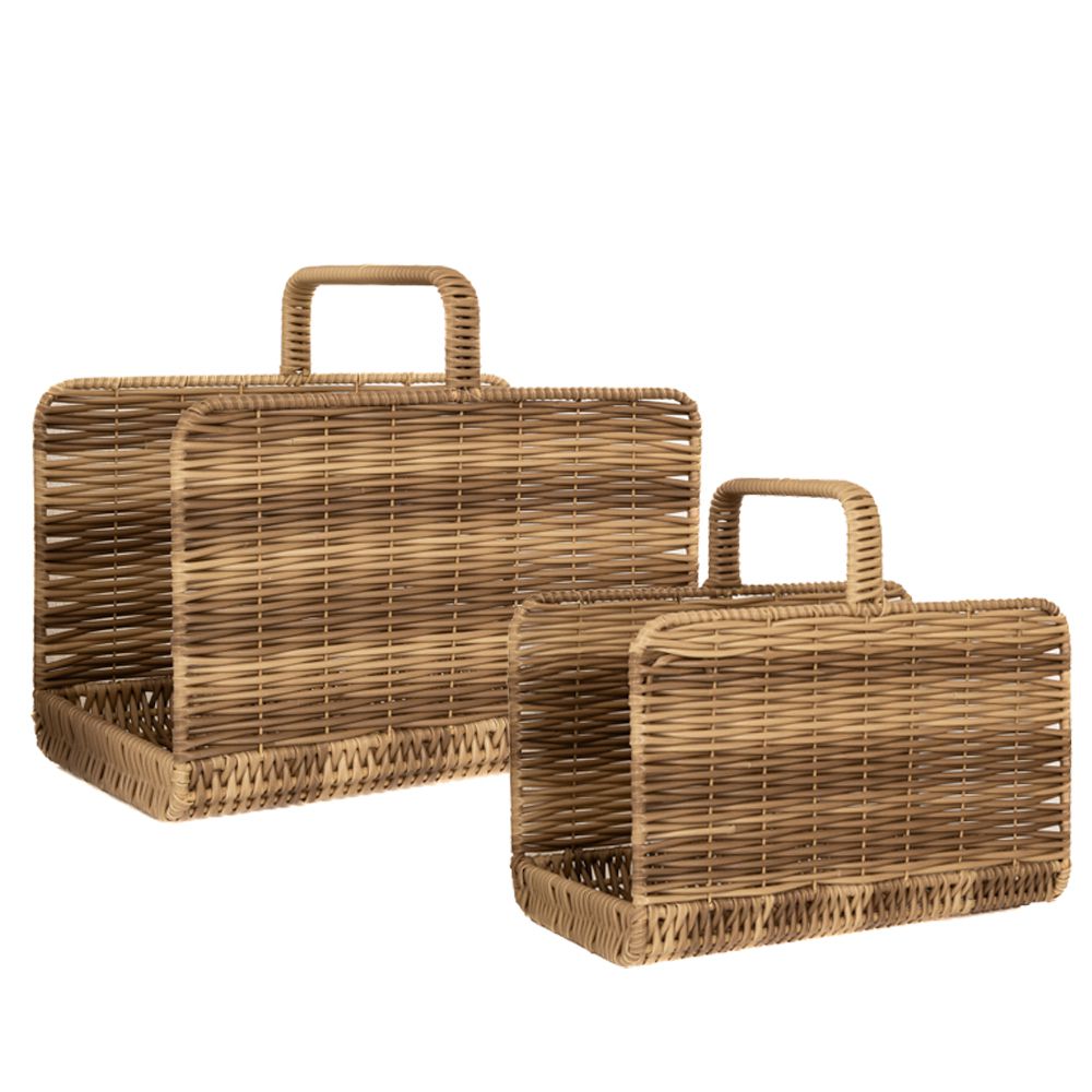 86016 ΣΕΤ 2 ΚΑΛΑΘΙ ΑΠΟ ΠΛΑΣΤΙΚΟ ΡΑΤΑΝ ΜΕ ΧΕΡΟΥΛΙ 52Χ35Χ34 45Χ28Χ29ΕΚ