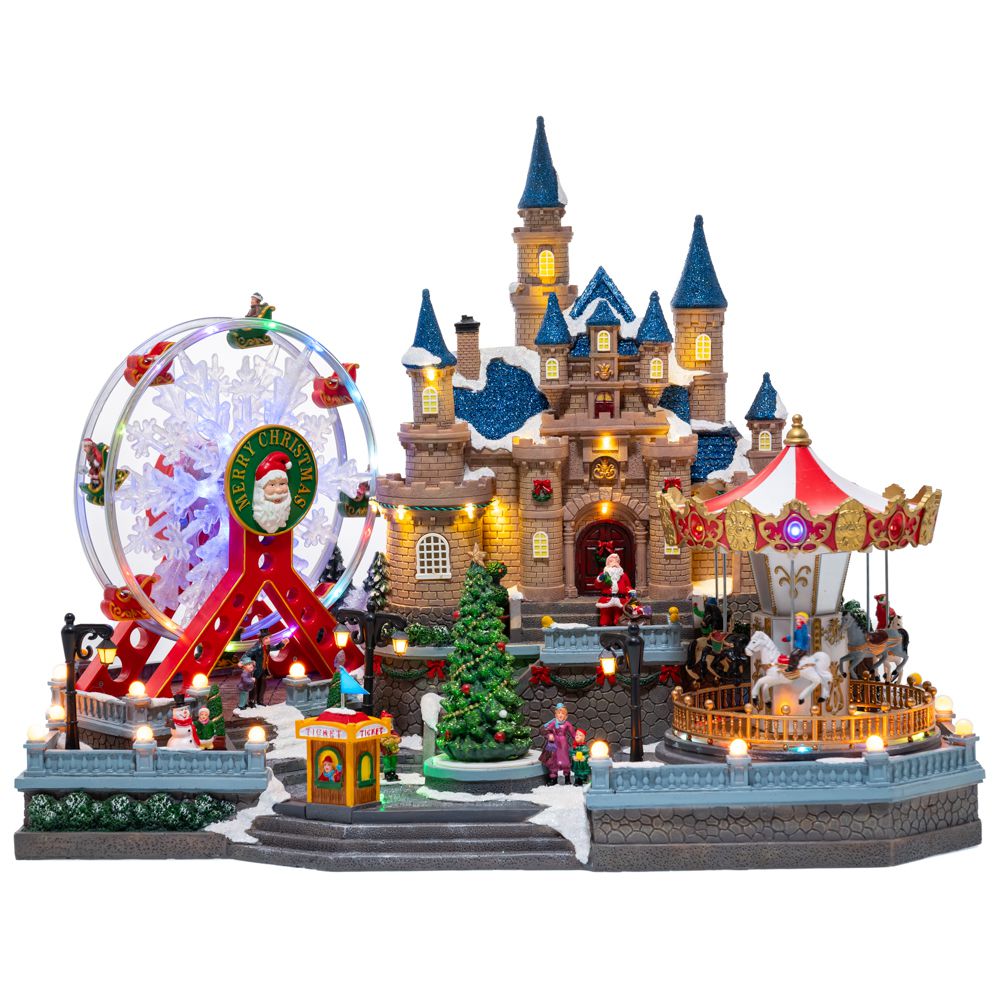 86380 ΦΩΤΙΖΟΜΕΝΟ LUNA PARK ΜΕ ΜΟΥΣΙΚΗ ΚΑΙ ΚΙΝΗΣΗ 59Χ37Χ47ΕΚ.ΜΕ ΑΝΤΑΠΤΟΡΑ ΡΕΥΜΑΤΟΣ