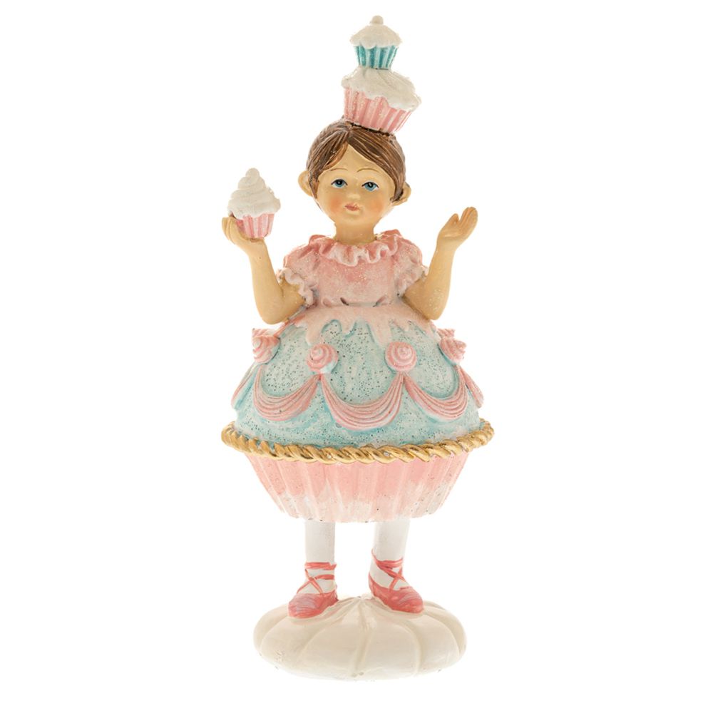 86638 ΡΟΖ ΠΟΛΥΡΕΖΙΝ ΚΟΡΙΤΣΙ CUPCAKE 7Χ7Χ16.5ΕΚ