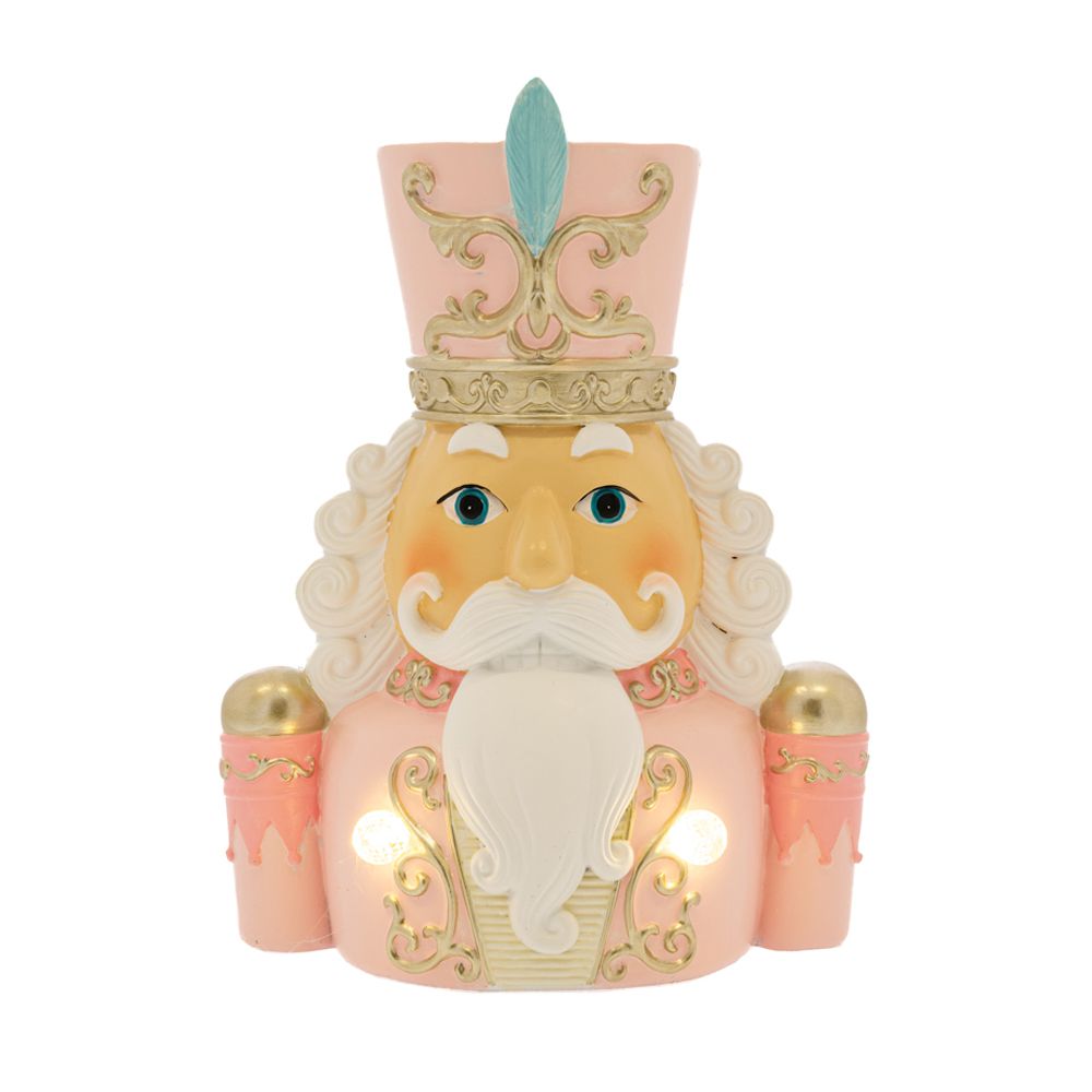 86643 ΡΟΖ ΚΑΡΥΟΘΡΑΥΣΤΗΣ ΜΕ LED ΦΩΣ 16.5Χ11.5Χ22ΕΚ